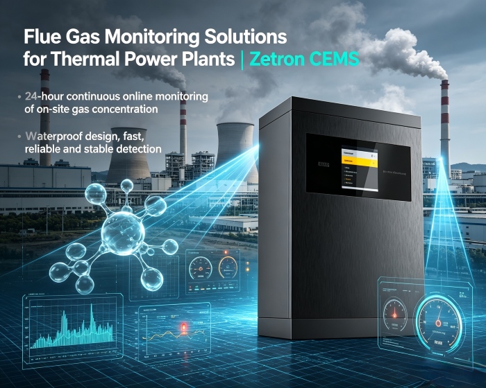 Riešenia monitorovania spalín pre tepelné elektrárne | Zetron CEMS od monitorovania procesov až po zhodu s emisiami na konci potrubia