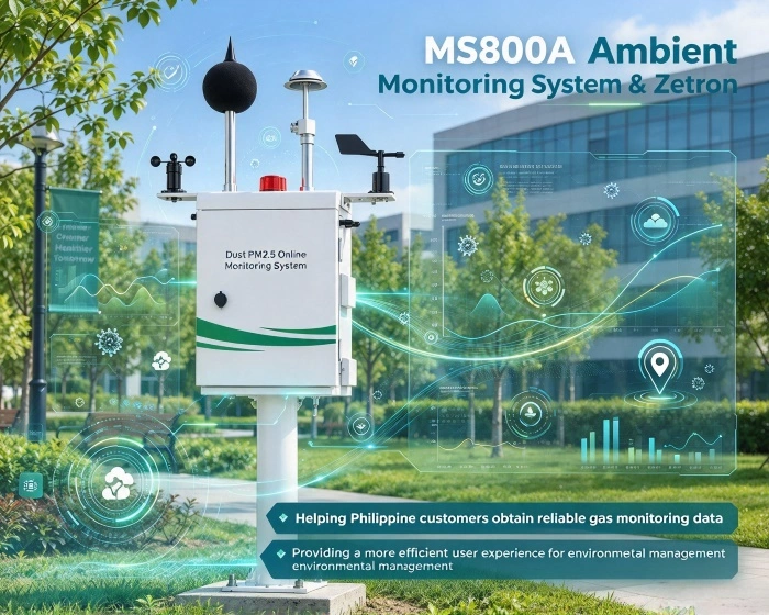 ​Systém monitorovania kvality ovzdušia Zetron MS800A nasadený na Filipínach, inštalácia a školenie dokončené